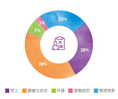 稽核缺失项目分布